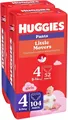 Підгузки-трусики Huggies Pants Little Movers для дівчаток розмір 4, 9-14 кг, 104 шт