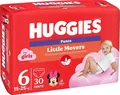 Підгузки-трусики Huggies Pants Little Movers для дівчаток розмір 6, 15-25 кг, 30 шт