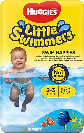 Підгузки-трусики Huggies Little Swimmers розмір 2-3, 3-8 кг, для плавання, 12 шт