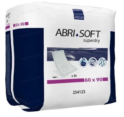 Пелюшки Abena Abri-Soft Superdry одноразові гігієнічні 60 x 90 см, 30 шт