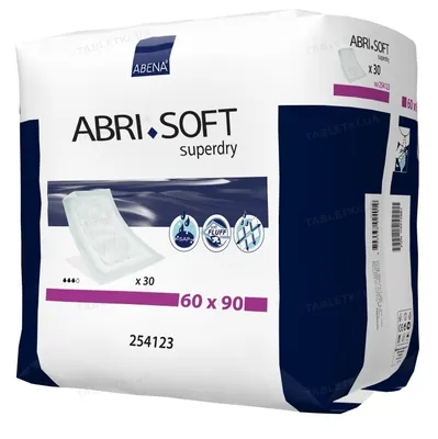 Пелюшки Abena Abri-Soft Superdry одноразові гігієнічні 60 x 90 см, 30 шт