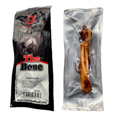 Кость натуральная мясная Alpha Spirit Ham Bone Mini Сахарная косточка для собак, 3 косточки по 12 см