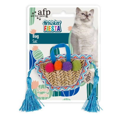 Игрушка-дразнилка AFP Whisker Fiesta Bag для кошек с кошачьей мятой, 25,5х7 см