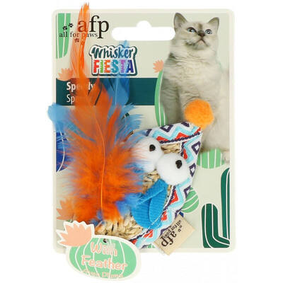 Игрушка-дразнилка AFP Whisker Fiesta Speedy для кошек с кошачьей мятой, 9,5х5 см