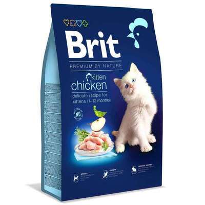 Корм сухий Brit Premium by Nature Cat Kitten для кошенят з куркою, 1,5 кг