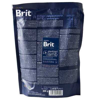 Корм сухий Brit Premium by Nature Cat Sterilized Lamb для стерилізованих котів з ягнятком, 1,5 кг
