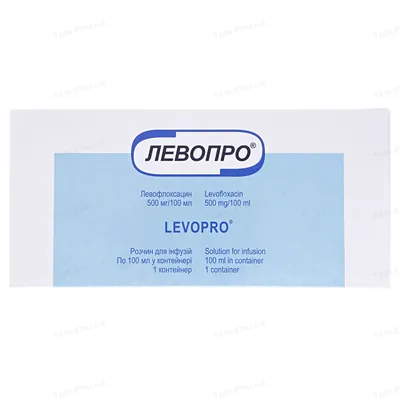 Левопро розчин д/інф. 500 мг/100 мл по 100 мл у конт.