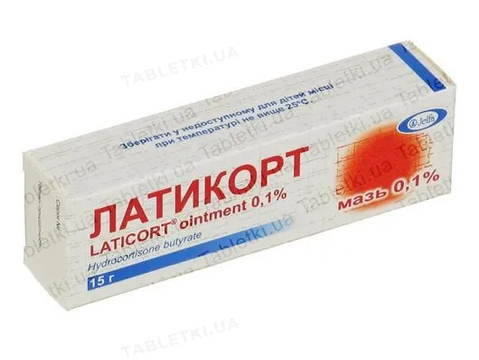 Латикорт мазь 1 мг/г по 15 г у тубах