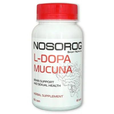 Мукуна пекуча Nosorog L-Dopa Mucuna, 60 капсул