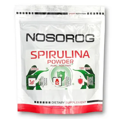 Спіруліна Nosorog Spirulina Powder без смаку, 200 г
