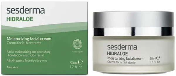Крем для обличчя Sesderma Hidraloe зволожуючий для всіх типів шкіри обличчя, 50 мл