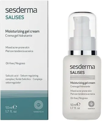 Крем-гель для обличчя Sesderma Salises зволожуючий для комбінованої шкіри, 50 мл