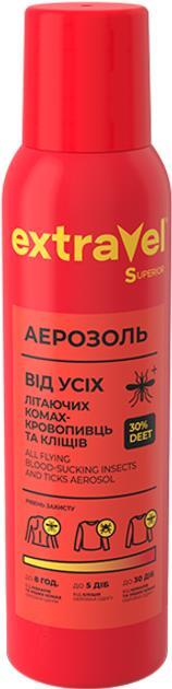 Аерозоль ExtraVel Superior від усіх літаючих комах-кровопивць та кліщів, 100 мл