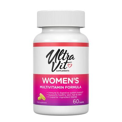 Мультивитаминная формула для женщин UltraVit Woman's Multivitamin Formula, 60 каплет