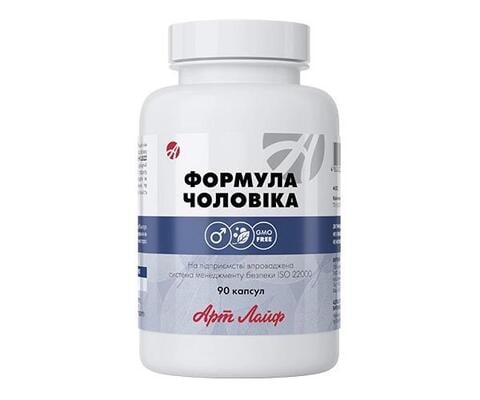 Формула Мужчины Арт Лайф Натуральный Комплекс для улучшения потенции, 90 капсул