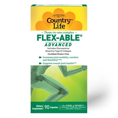 Хондропротектор Country Life Flex-Able Advanced, 90 капсул
