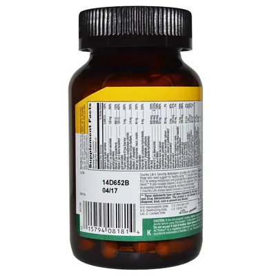 Вітамінно-мінеральний комплекс Country Life Seniority Multivitamin капсули №120