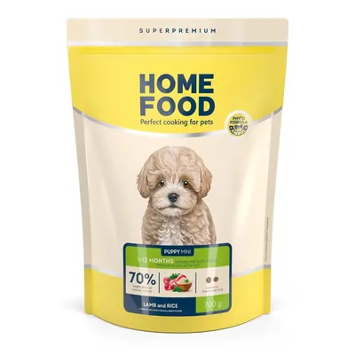 Корм сухий для цуценят малих порід Home Food Ягня з рисом, 700 г