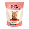 Корм сухой Home Food для активных взрослых кошек Курица и креветка, 400 г