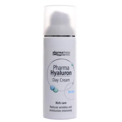 Крем для обличчя Medipharma Cosmetics Pharma Hyaluron Riche денний зволожуючий живильний для сухої шкіри, флакон з дозатором, 50 мл