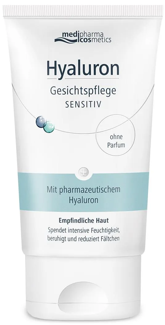 Крем для обличчя Medipharma Cosmetics Hyaluron зволожуючий для чутливої схильної до алергії шкіри, 50 мл