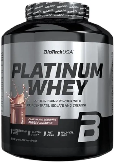 Протеїн сироватковий змішаний Biotech Platinum Whey шоколад-брауні, 2 кг