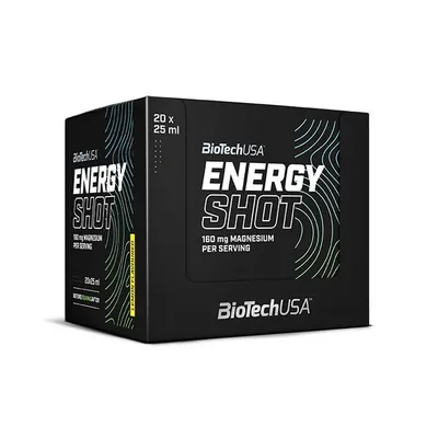 Енергетик BioTech Energy Shot лимон, 20 штук по 25 мл