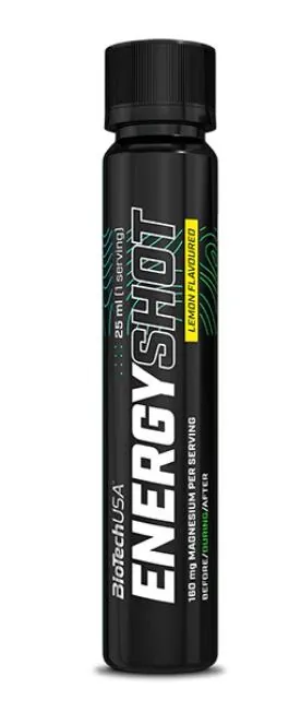 Енергетик BioTech Energy Shot лимон, 20 штук по 25 мл