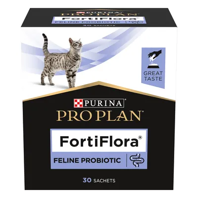 Корм додатковий Purina Pro Plan FortiFlora Feline Probiotic пробіотик для дорослих котів та кошенят порошок по 1 г, 30 пакетів