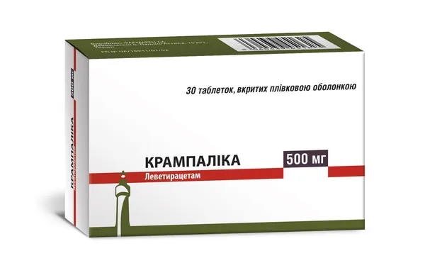Крампаліка таблетки, в/плів. обол. по 500 мг №30 (10х3)