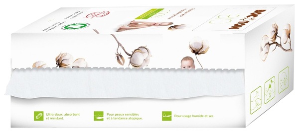 Салфетки Bocoton Bio органические детские в рулоне, 50 шт