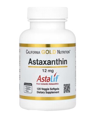 Астаксантин California Gold Nutrition Astaxanthin 12 мг веганские капсулы №120
