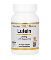 Лютеин с зеаксантином California Gold Nutrition Lutein with Zeaxanthin 20 мг, 60 растительных капсул