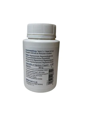 Комплекс магнію із 7 сполук Biogena Siebensalz Magnesium Komplex, 60 капсул