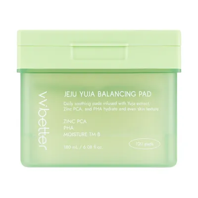 Тонер-педи Vvbetter Jeju Yuja Balancing Pad балансуючі з екстрактом юдзу, 180 мл/120 шт