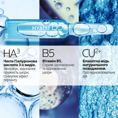 Концентрат La Roche-Posay Hyalu B5 Ampoules для коррекции морщин и восстановления упругости кожи лица, 7 ампул по 1,8 мл