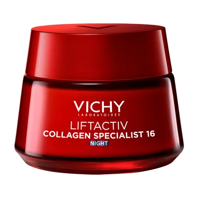 Крем Vichy LiftActiv Collagen Specialist 16 ніч антивіковий з ко-бондинг технологією для корекції 16 ознак старіння шкіри, 50 мл