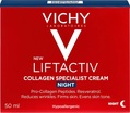 Крем-уход для лица Vichy LiftActiv Collagen Specialist антивозрастной ночной с эффектом коррекции морщин и придания упругости коже, 50 мл.