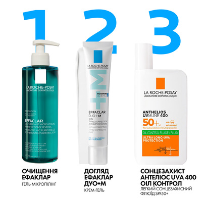 Гель-мікропілінг La Roche-Posay Effaclar Micro-Peeling Purifying Gel для очищення проблемної шкіри обличчя і тіла, 400 мл
