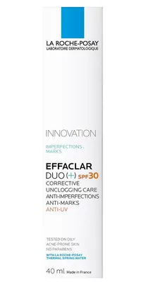 Засіб для обличчя La Roche-Posay Effaclar Duo(+) SPF30 коригуючий проти недоліків і слідів постакне, 40 мл