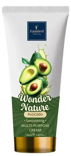 Крем для обличчя та тіла Famirel Wonder Nature Авокадо Оксамитовий, 180 мл