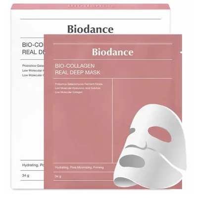 Маска для обличчя Biodance Bio Collagen гідрогелева з колагеном, 4 шт х 34 г
