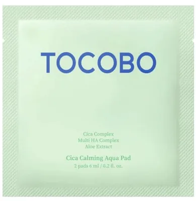 Тонер-педи Tocobо Cica Calming Aqua Pad заспокійливі з центелою, 2 шт х 6 мл