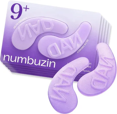 Ліфтинг-патчі під очі Numbuzin No.9 NAD+ Collagen Under Eye Patches з колагеном та пептидами, 1 пара