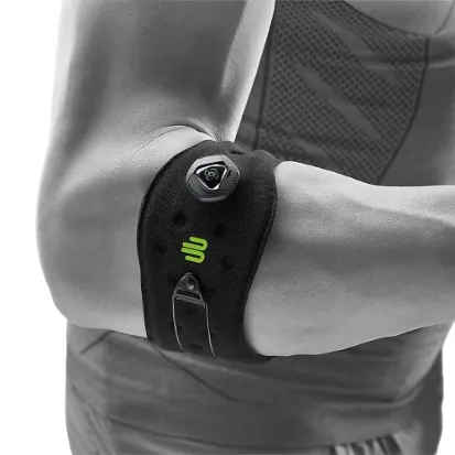 Бандаж на ліктьовий суглоб Bauerfeind Sports Elbow Strap для лікуванняя епікондиліту, чорний