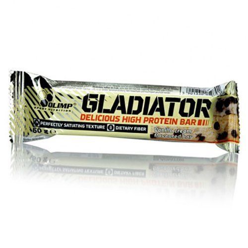 Батончик протеїновий з низьким вмістом цукру Olimp Gladiator, ваніль, 60 г