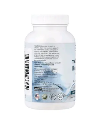 Метильований комплекс вітамінів групи B з вітаміном C Micro Ingredients Pure Methylated B Complex with Vitamin C, 240 капсул