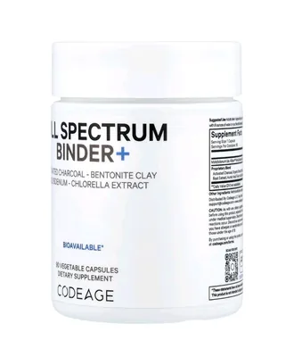 Сорбент повного спектру CodeAge Full Spectrum Binder+, 90 капсул