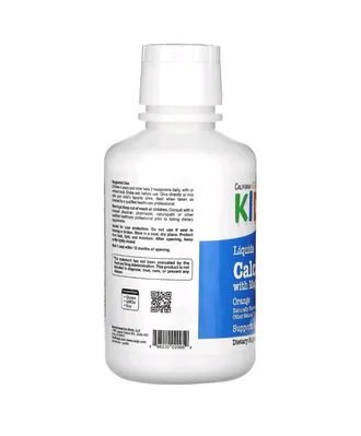 Кальцій + магній для дітей California Gold Nutrition Children's Liquid Calcium, Magnesium зі смаком апельсина, 473 мл