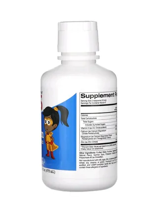 Кальцій + магній для дітей California Gold Nutrition Children's Liquid Calcium, Magnesium зі смаком апельсина, 473 мл